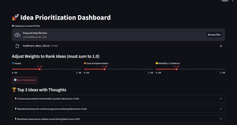 Idea Portal AI Agent with ReAct Framework – screenshot 2