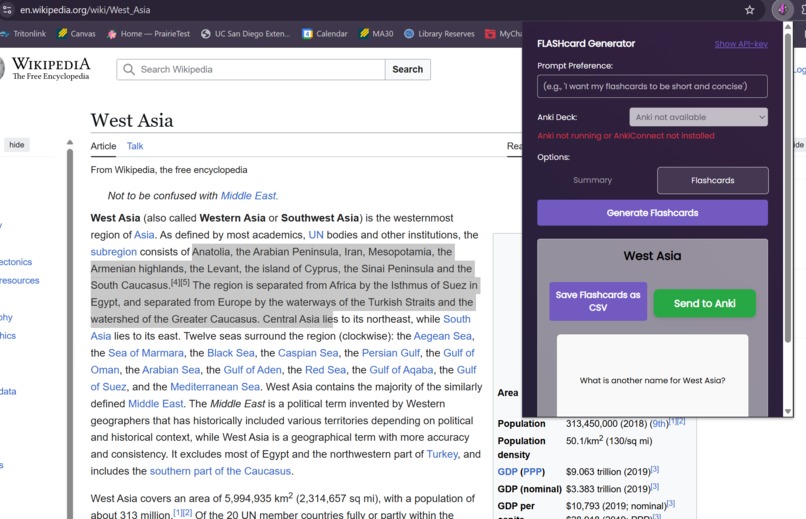 FLASHcard – screenshot 1