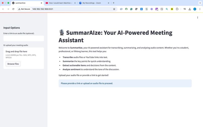 SummarAIze – screenshot 1