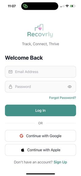 Recovrly – screenshot 3