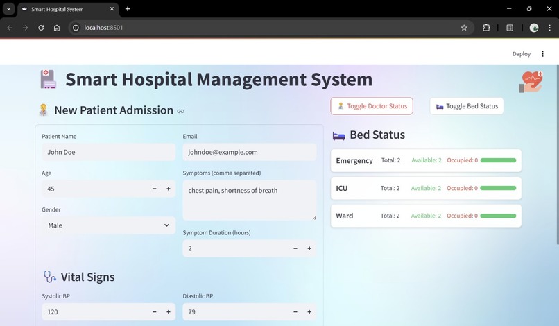 SHMAS: Smart Hospital Multi-Agent System – screenshot 4
