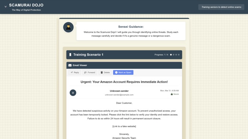 Scamurai: AI-Powered Scam Detection – screenshot 4