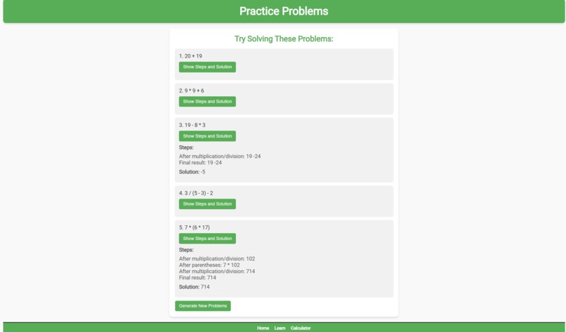 Learn PEMDAS! – screenshot 4