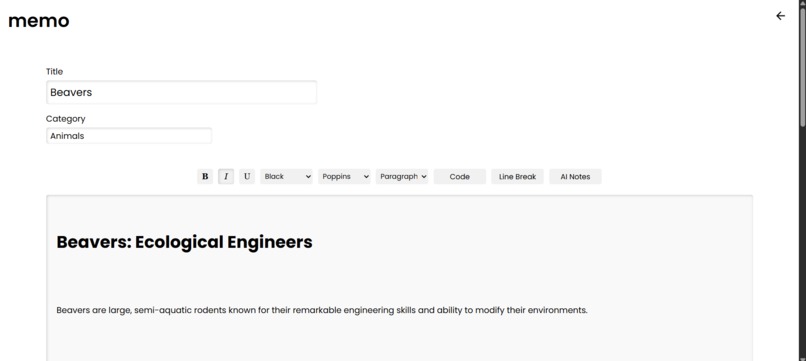 memo – screenshot 5