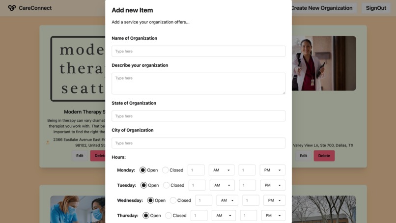 CareConnect – screenshot 1