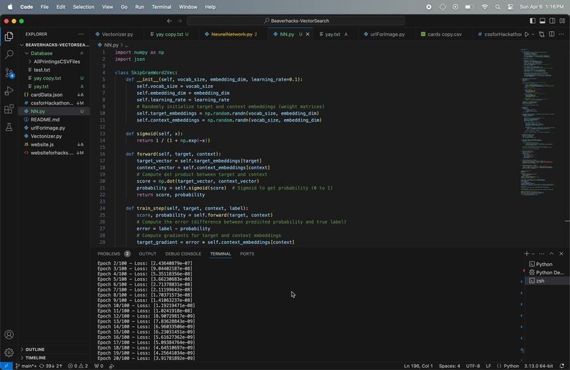 vector search – screenshot 1