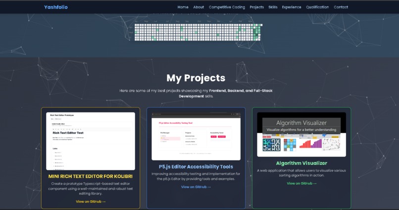 Yashfolio – screenshot 5