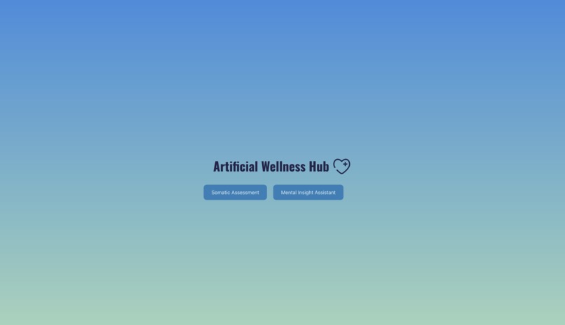 Artificial Wellness Hub – screenshot 1