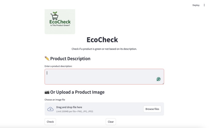 EcoCheck – screenshot 2