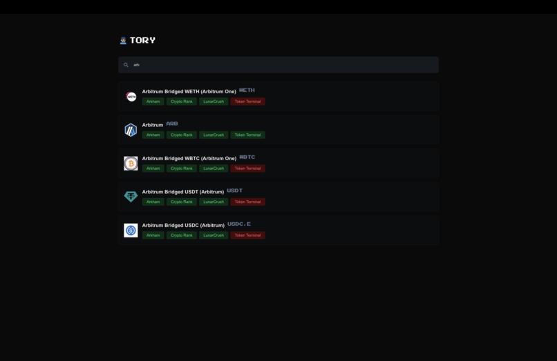 TORY - AI Insights for Tokenomics, Unlocks & Financials – screenshot 2