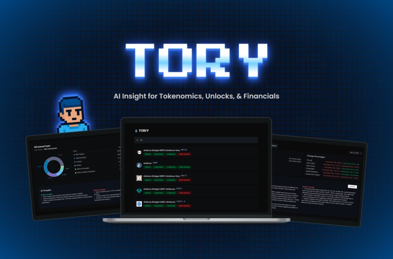 TORY - AI Insights for Tokenomics, Unlocks & Financials – screenshot 1