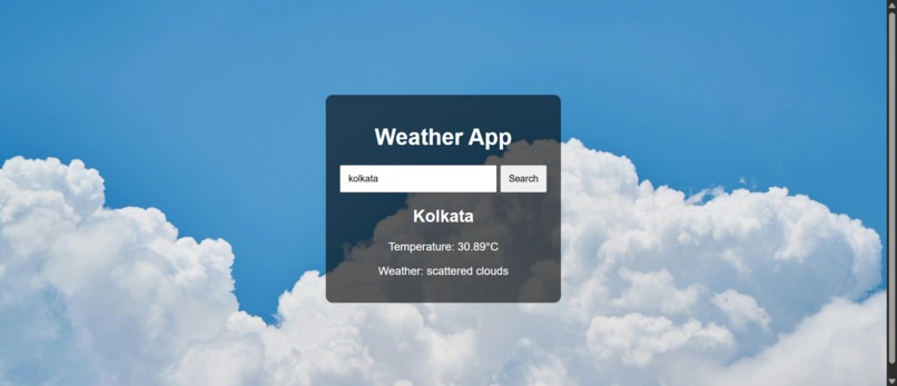 weather app – screenshot 1