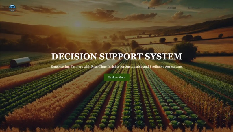 DSS for farming  – screenshot 1