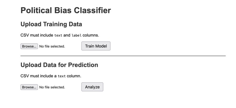 Bias in News Media – screenshot 1