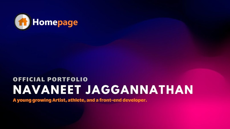 Portfolio of Navaneet J – screenshot 1