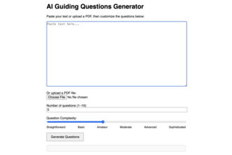 AI Guiding Questions Maker