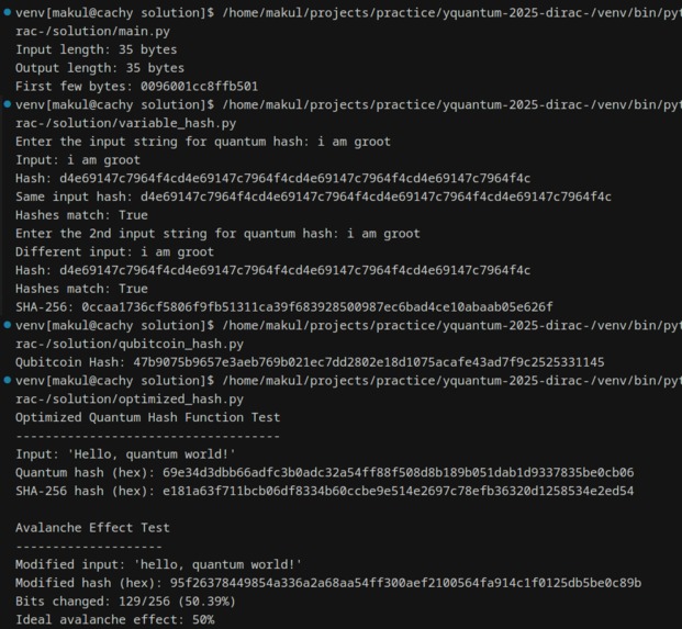 dirac-hashes – screenshot 2