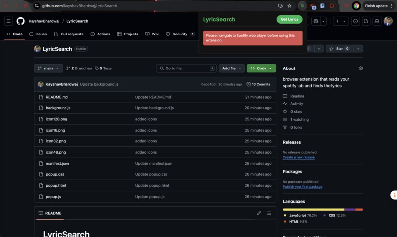 LyricSearch – screenshot 6