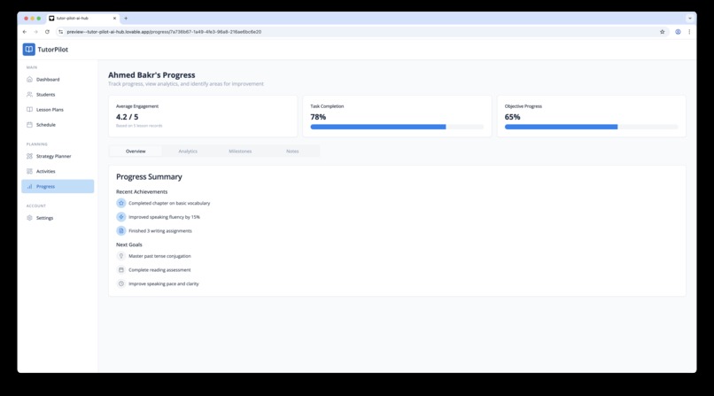 TutorBase – screenshot 2