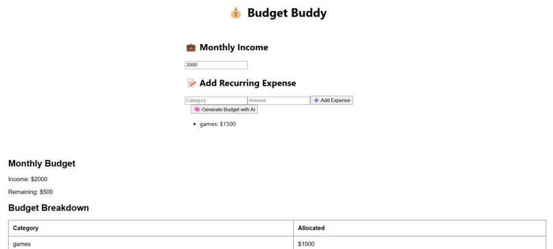 Budget-Buddy – screenshot 1