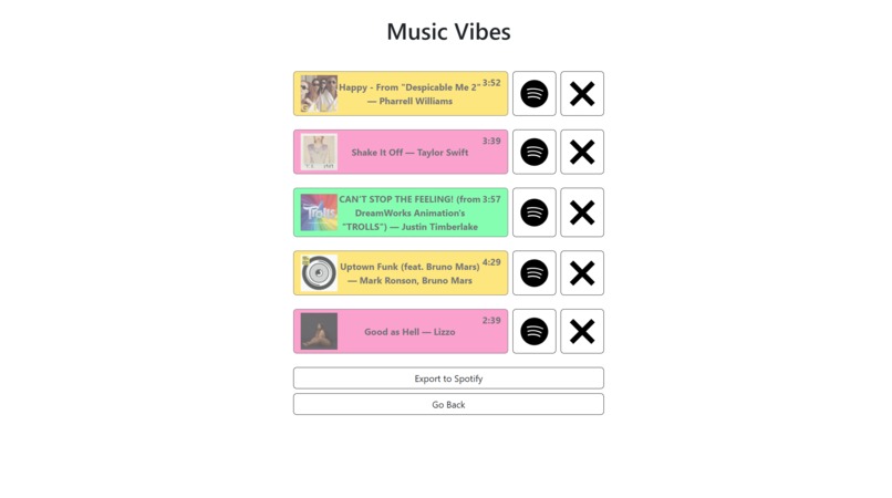 Vibelist – screenshot 1