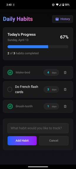 Habitz – screenshot 3