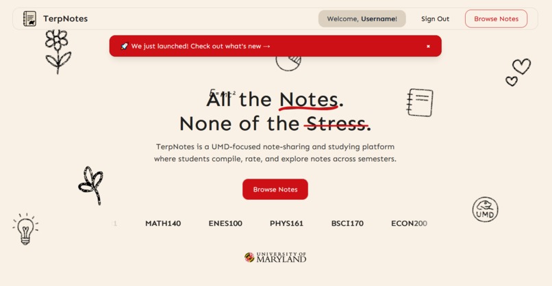 TerpNotes – screenshot 5