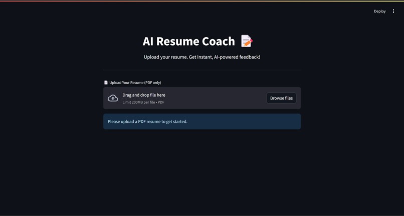 AI Resume Coach – screenshot 1