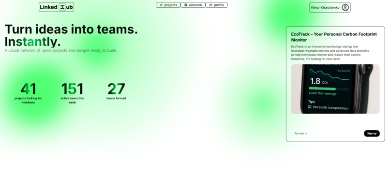 [Ogólna][DROP TABLE DRUZYNY;] LinkedHub – screenshot 2