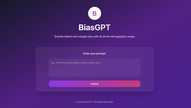 BiasGPT – screenshot 1