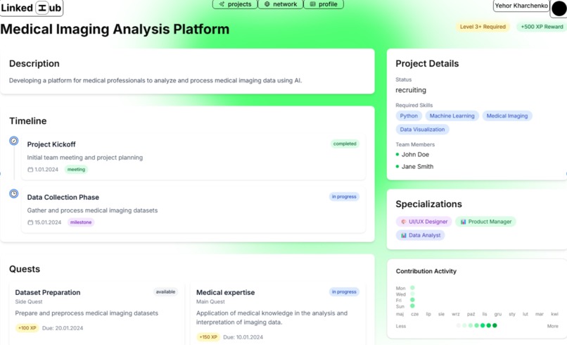 [Ogólna][DROP TABLE DRUZYNY;] LinkedHub – screenshot 5