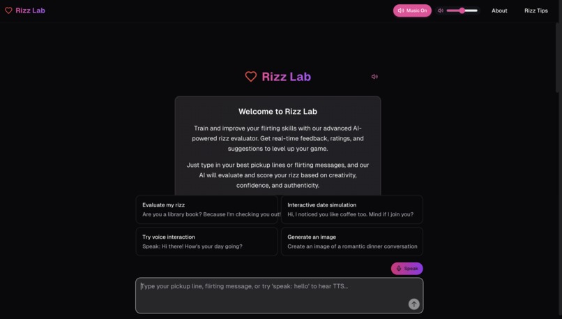 Rizz Lab – screenshot 1