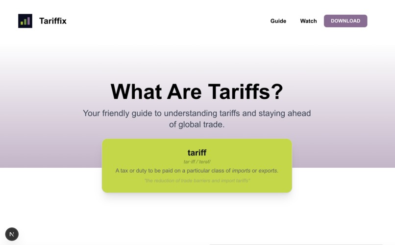 Tariffix – screenshot 5