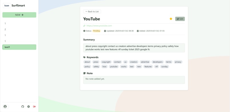 SurfSmart – screenshot 1