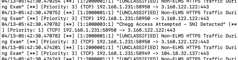 SnortEduGuard – Student Integrity Surveillance System – screenshot 7