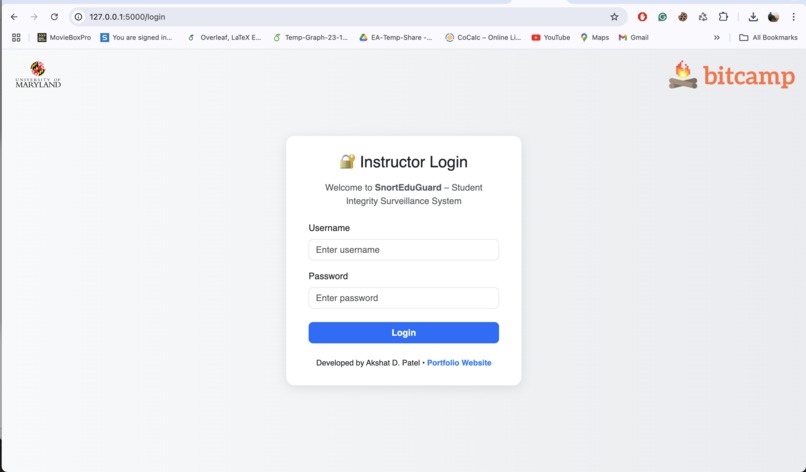 SnortEduGuard – Student Integrity Surveillance System – screenshot 11