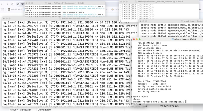 SnortEduGuard – Student Integrity Surveillance System – screenshot 12