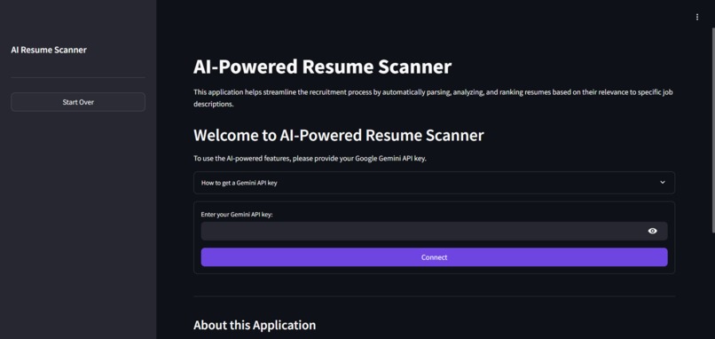 AI-Powered Resume Scanner – screenshot 1