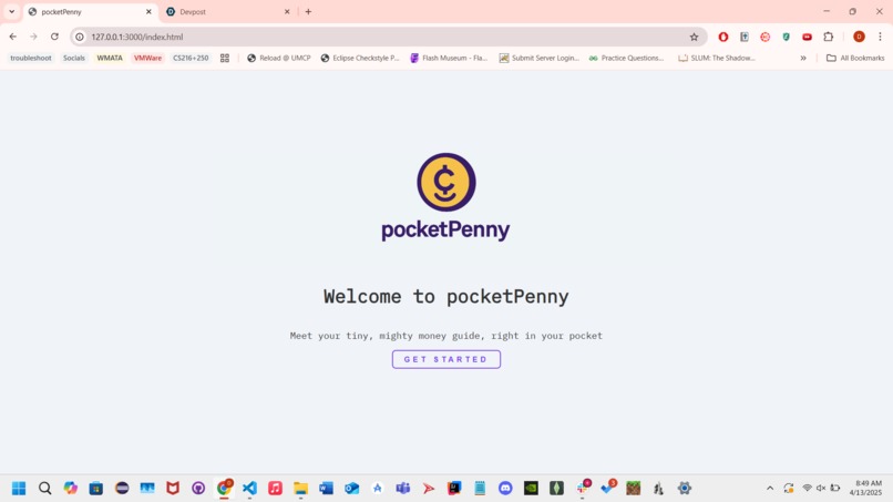 pocketPenny – screenshot 1