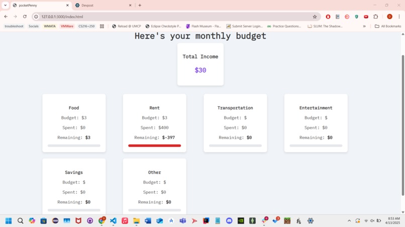 pocketPenny – screenshot 3
