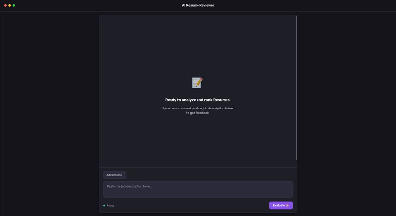 AI Resume Reviewer – screenshot 1
