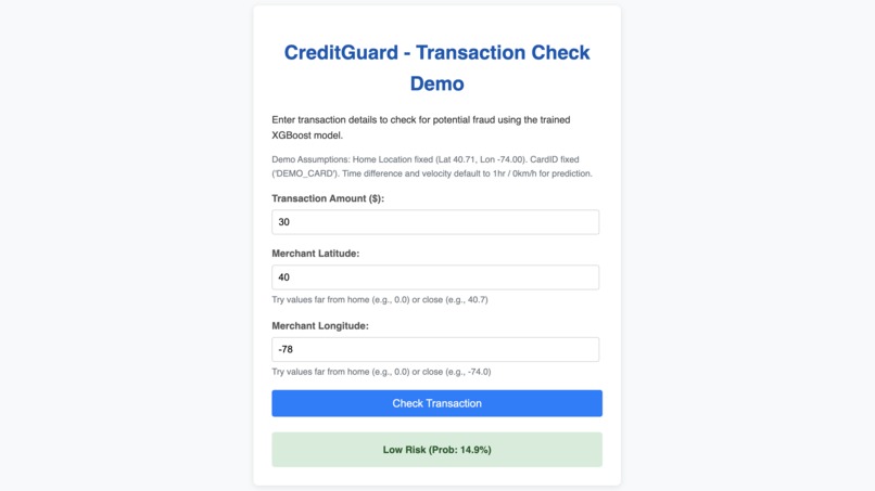 CreditGuard – screenshot 3
