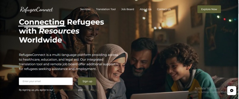 Refugee Connect – screenshot 1