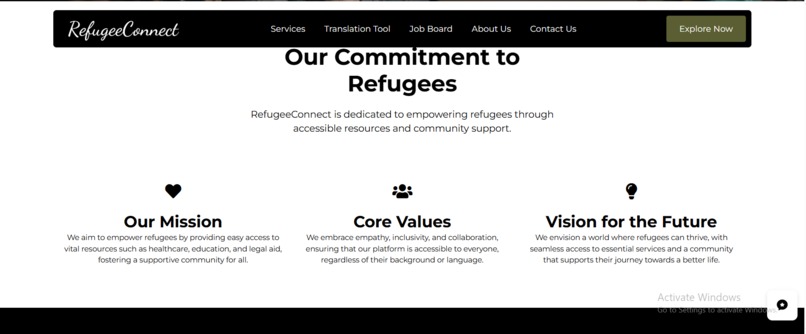 Refugee Connect – screenshot 2