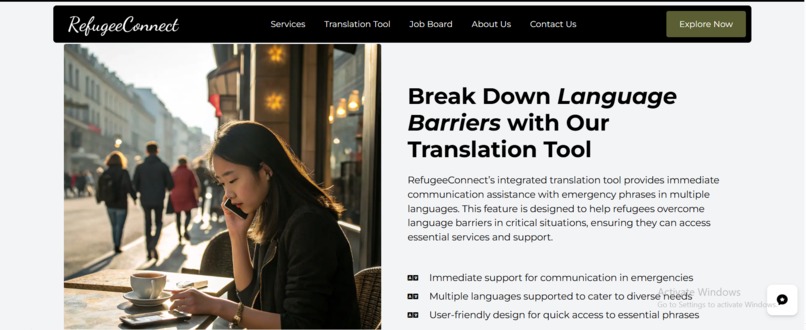 Refugee Connect – screenshot 4