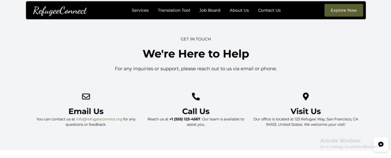 Refugee Connect – screenshot 8