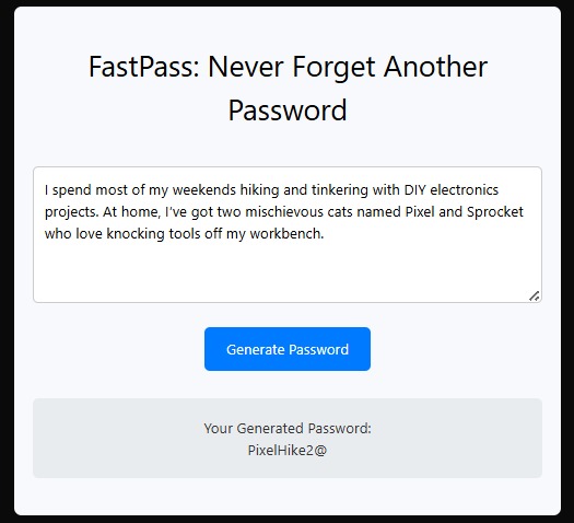 FastPass – screenshot 1