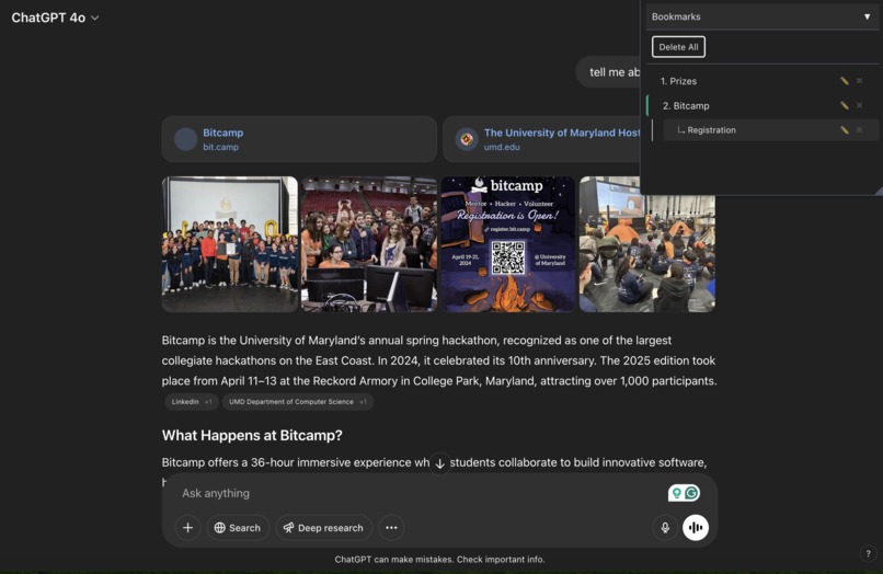 ChatGPT Bookmarker – screenshot 2