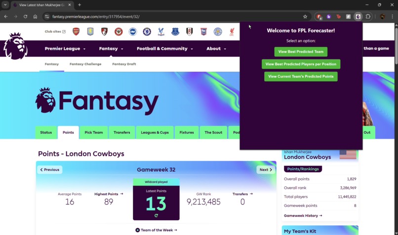 FPL Forecaster – screenshot 6