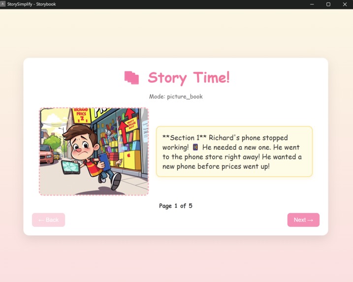 StorySimplify – screenshot 2